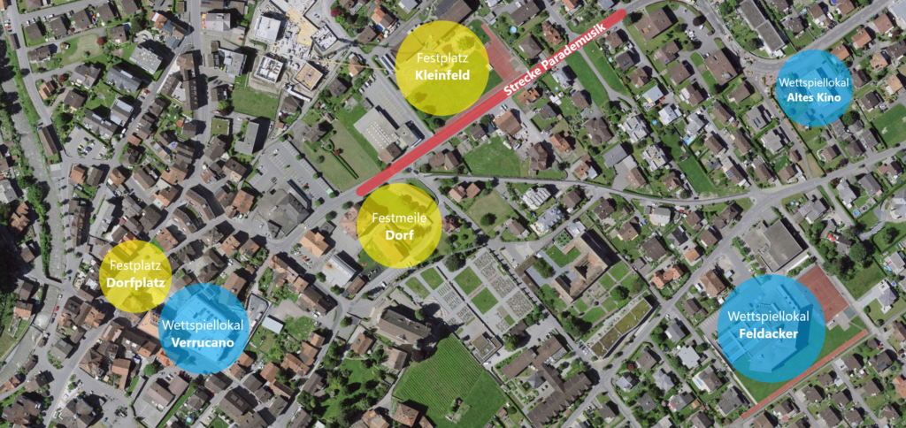 Lageplan – Kantonales Musikfest 2024